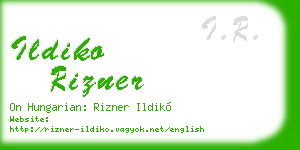 ildiko rizner business card
